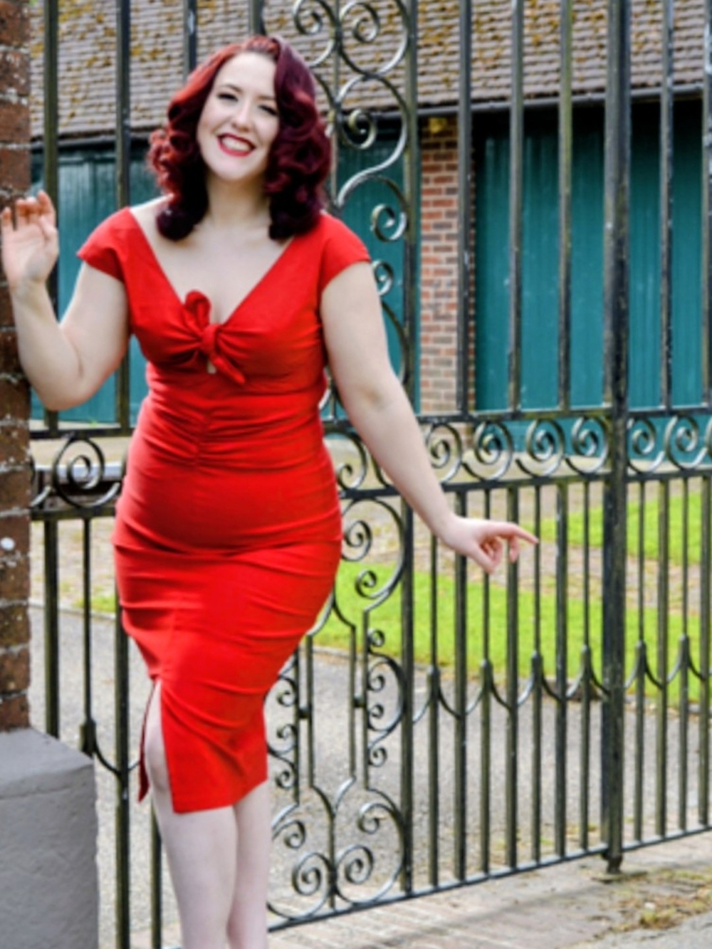 RARE Red Marilyn Monroe Niagara Dress